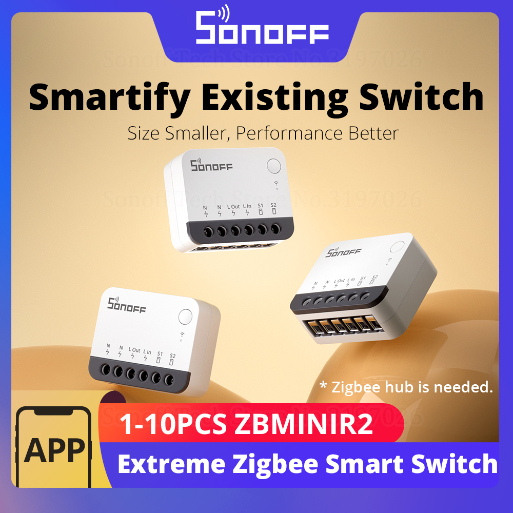 Sonoff Basic - SONOFF ZBMINIR2 Interruptor Inteligente Zigbee com