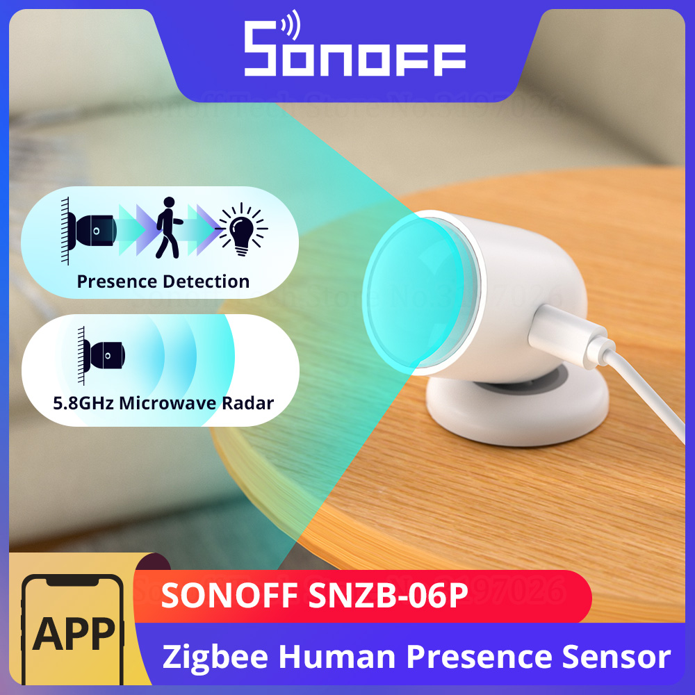 Sonoff Basic - Sonoff SNZB-06P zigbee sensor de presença