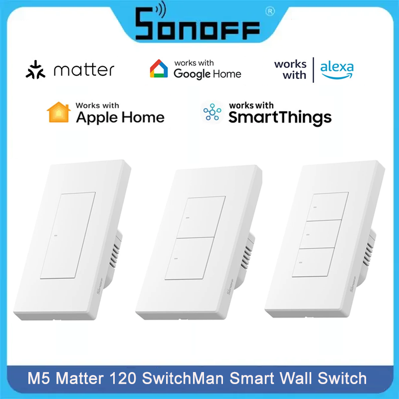 Sonoff - Sonoff m5 matéria interruptor de parede