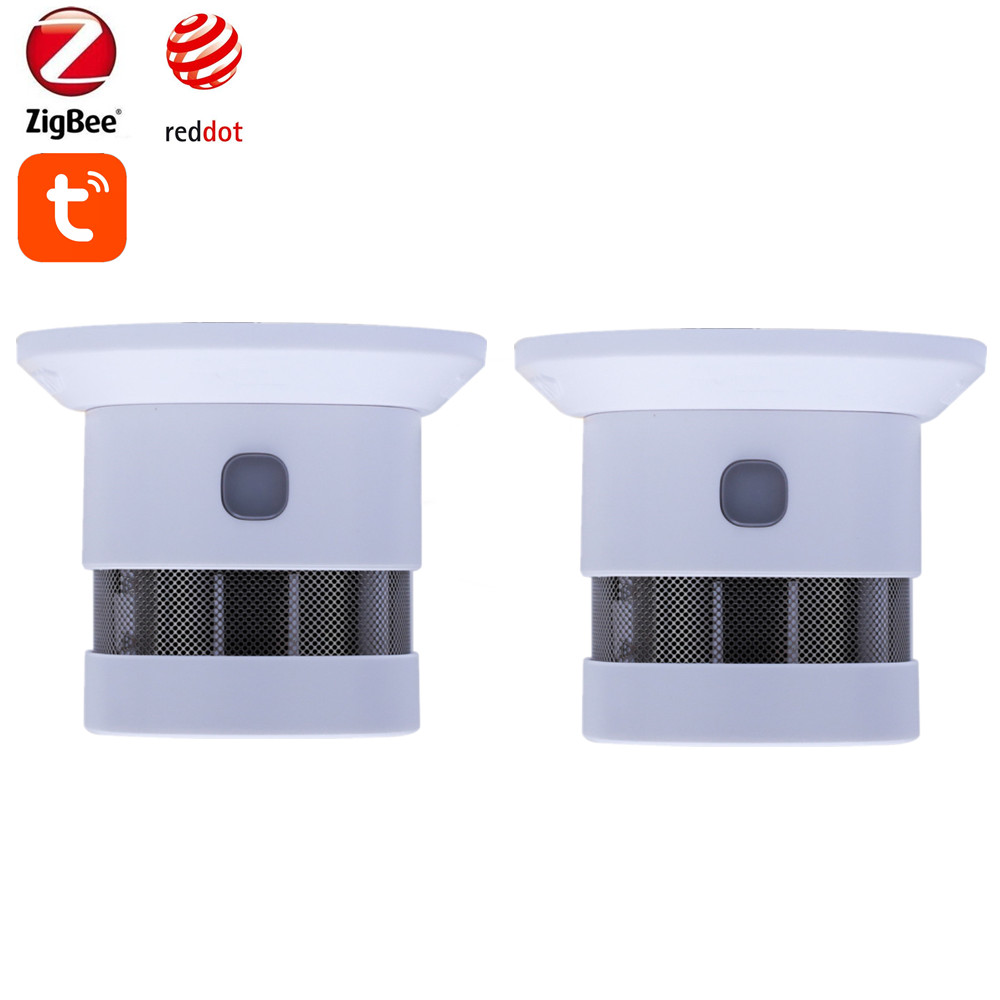 Home Assistant Tuya - Detector de Fumaça Inteligente Tuya Zigbee