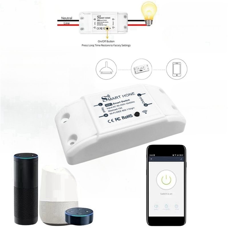 Smart Relay Tuya - AB33-4X Interruptor Inteligente Tuya para Casa