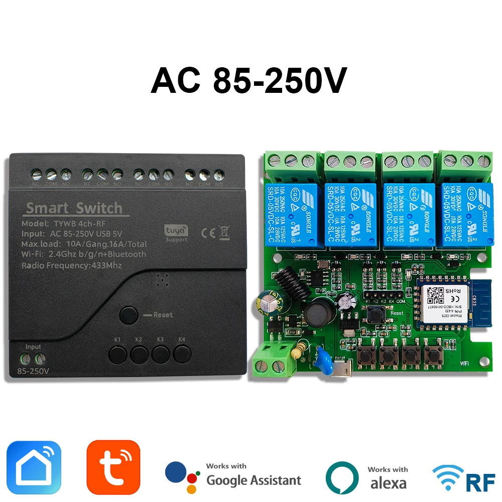 Sonoff Mini R4 - Tuya ac 85-250v 4 canais wifi