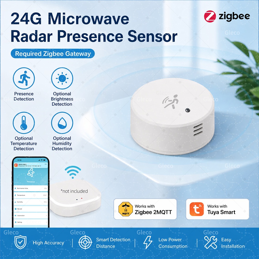 Tasmota - Sensor de Presença Humana Zigbee Tuya