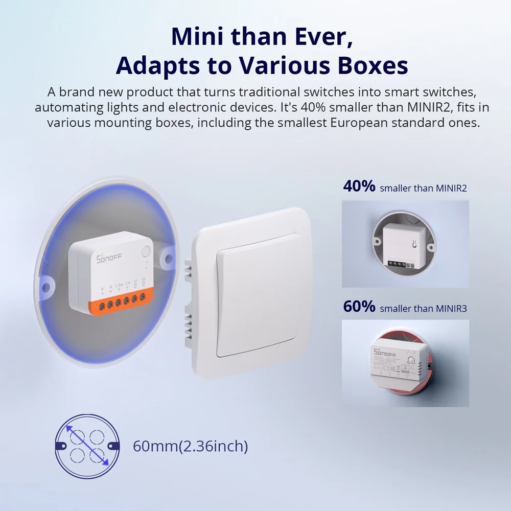 Sonoff Mini R4 Extreme, Contro - Sonoff Mini R4 avaliação e preço