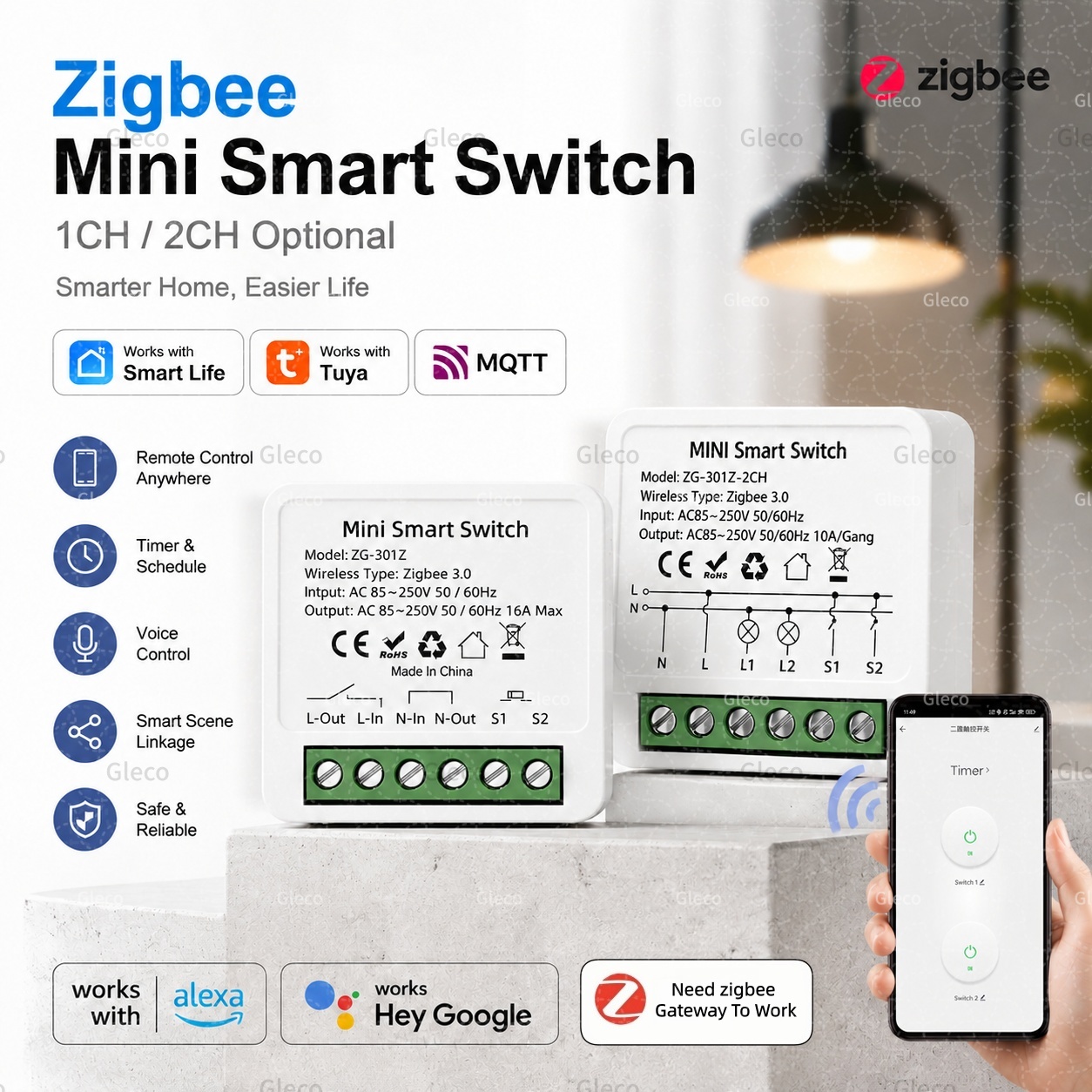 Interruptor Inteligente Zigbee - Smart Relay Tuya avaliação e preço
