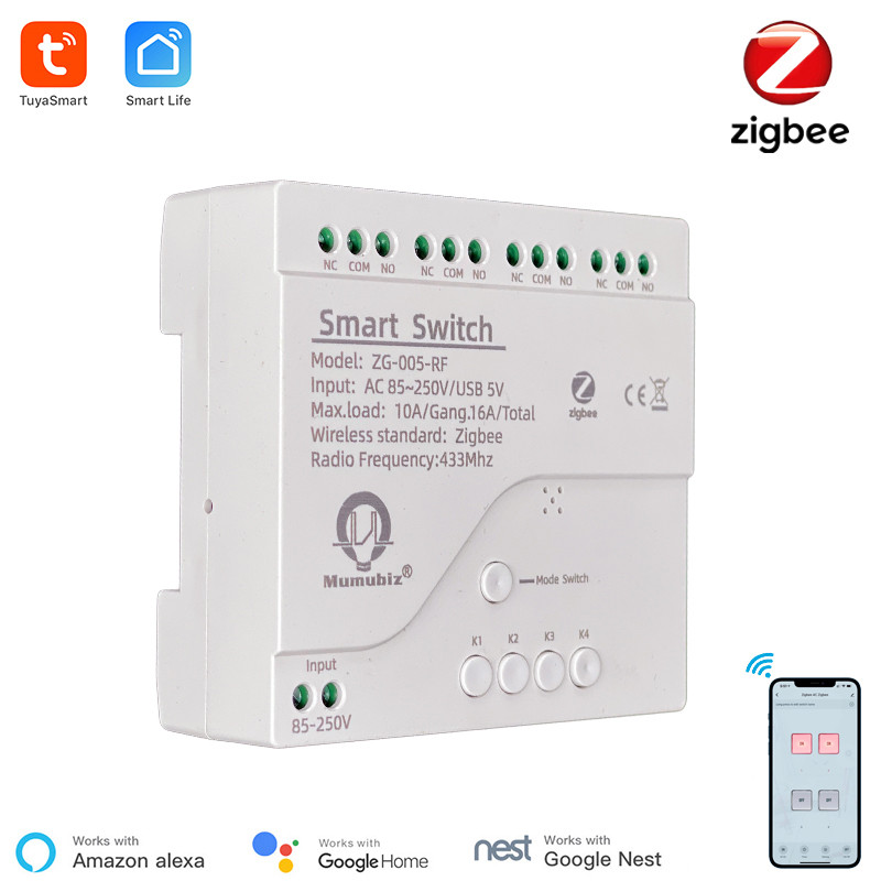 Tuya Smart Zigbee 220V Switch  - Tuya 4 Channel avaliação e preço