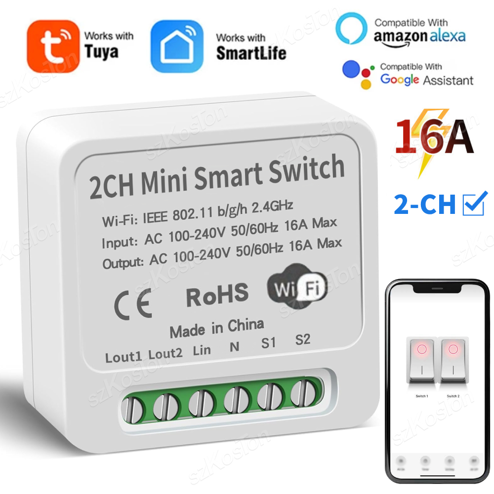 16a tuya wifi módulo de interr - Smart Relay Tuya avaliação e preço