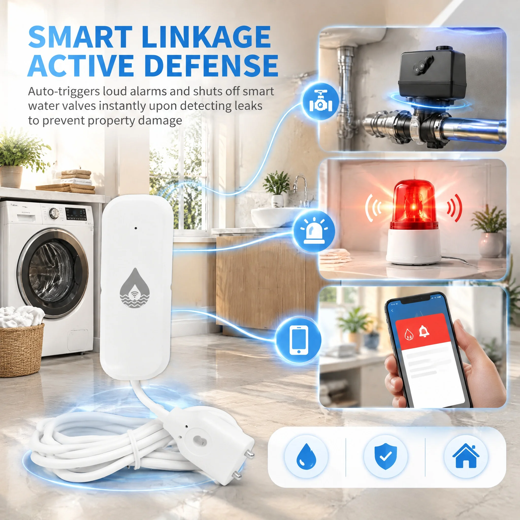 Detector inteligente de vazame - Home Assistant Tuya avaliação e preço