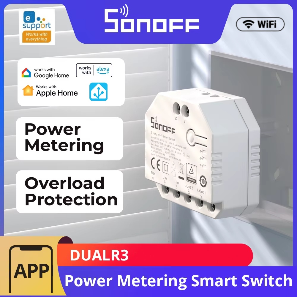 Sonoff Dual R3 Interruptor de  - Sonoff avaliação e preço
